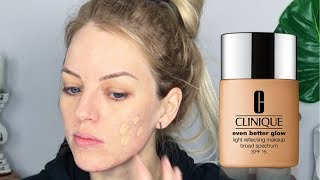 CLINIQUE Even Better Glow Foundation ReviewDemo for ACNETEXTURED OILY Skin [upl. by Doy35]