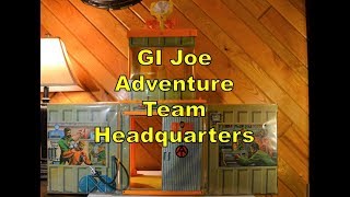 GI Joe Adventure Team Headquarters HQ Playset HASBRO 1971 [upl. by Einnep]