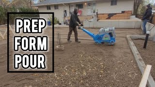 Step by step prep for concrete slabs garage floor and basement [upl. by Aytnahs573]