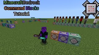 Command Blocks tutorial Minecraft BedrockPe [upl. by Eslek]