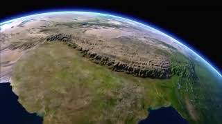 The Himalayan Mountain Range And Tibetan Plateau  thegeology  Convergent Plate Boundary [upl. by Ynottirb]