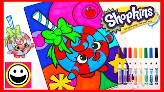 SHOPKINS Coloring Pages  LOLLI POPPINS  Crayola Coloring Book  Color With Me  SPEED COLORING [upl. by Giavani]