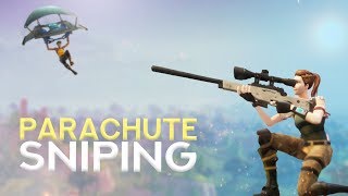 PARACHUTE SNIPING Fortnite BR [upl. by Anirres583]