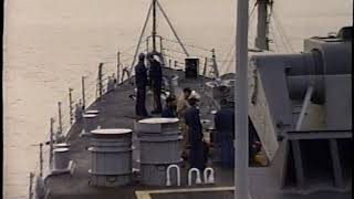 USS Reeves CG 24 at Sea Sasebo Nagasaki Sea Of Japan June 1986 [upl. by Head425]