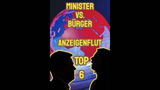 Top 6 Diese Minister stellen die meisten Anzeigen gegen Bürger [upl. by Gomez]