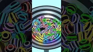 Into The Funnel Rainbow Glowing Sphere Drop satisfying animation 3dloop 3dart 3danimation [upl. by Page]