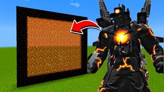 How to Make A Portal To The Energized Titan Cameraman Dimension in Minecraft [upl. by Ecinad757]