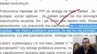 Zaświadczenie o zakończeniu leczenia od lekarza prowadzącego [upl. by Lion]