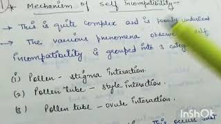 Mechanism of Self Incompatibility in Plant Breeding by Ritikas Tutorial [upl. by Westbrooke]