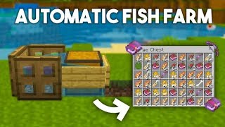 Best Minecraft 121 AFK Fish Farm 🔥  Bedrock [upl. by Ettelra]