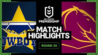 North Queensland Cowboys v Brisbane Broncos  Match Highlights  Round 20 2013  NRL [upl. by Alleira]