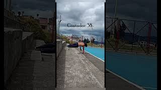 58 Flexiones DECLINADAS x 100 días calisthenics calistenia shorts aestheticmotivation fitness [upl. by Haywood176]