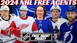 2024 NHL Free Agents  Complete Breakdown by Position  Ultimate Guide to NHL Free Agency 2024 [upl. by Anayra221]