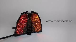 Pulsar 200 NS Stop LED Direccionales Integradas Humo  Martinech [upl. by Enamrahs]