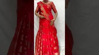 lehenga style saree drapinghow to drape saree in different styles how to drape saree shorts [upl. by Niahs]