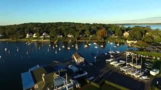 Fall Sunrise Flying over Dering Harbor [upl. by Formenti]