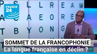 Sommet de la Francophonie  la langue française en déclin  • FRANCE 24 [upl. by Zetes292]