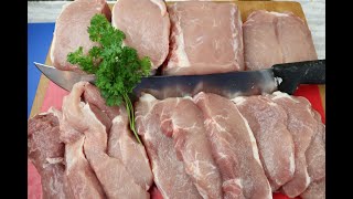 Breaking Down A Boneless Pork Loin [upl. by Ilarrold]