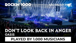 Dont look back in anger Oasis with 1000 musicians  São Paulo 2022 [upl. by Esinal]