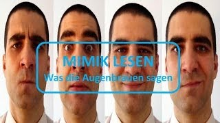 Mimik Lesen Lernen  Was die Augenbrauen sagen [upl. by Yran291]