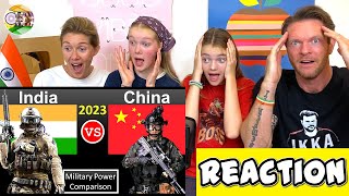 INDIA vs CHINA MILITARY POWER COMPARISON REACTION  BigAReact [upl. by Nanni157]