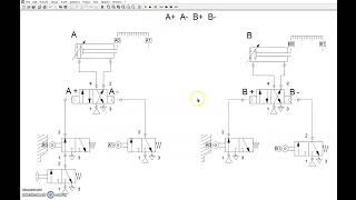 PNEUMATIC CIRCUIT A A B B [upl. by Hussar]