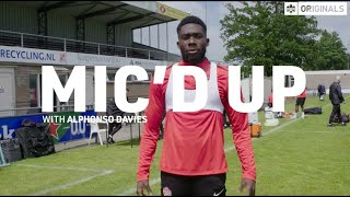 Micd Up  Alphonso Davies  Go BTS of CANMNT Training in Rotterdam [upl. by Rolph493]