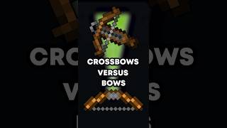 Crossbows VS Bows  minecraft minecraftguide gaming minecrafttutorial [upl. by Curry775]