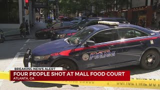 4 people shot at mall food court in Atlanta GA [upl. by Iccir861]