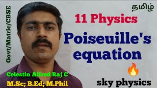 Poiseuilles equationproperties of matterUnit 711 PhysicsTamilsky physics [upl. by Hamaso]