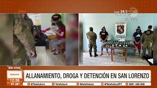 Allanamiento droga y detención en San Lorenzo [upl. by Nosloc]