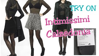 TRY ON amp REVIEW Intimissimi Calzedonia FallWinter Body amp Tights [upl. by Ecirtnas]