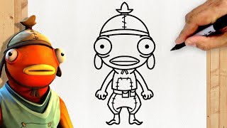 Como Desenhar o Peixoto do Fortnite  Fishstick [upl. by Alf]