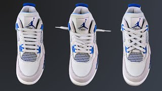 3 WAYS TO LACE NIKE AIR JORDAN 4s  JORDAN 4 LACING [upl. by Ulphiah]