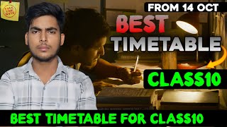 Best Timetable for Class10  Timetable For Class10 Board Exams 2025  How to Make Timetable [upl. by Hartzel]