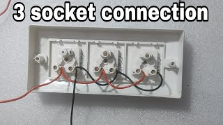 3 socket connection  तीन प्लग के लिए कलेक्शन करें [upl. by Sunny]