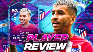 5⭐4⭐ 93 FLASHBACK CORREA SBC PLAYER REVIEW  FC 24 Ultimate Team [upl. by Nickola717]