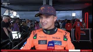 Lando Norris Post Qualifying Interview  MexicoGP 2024 [upl. by Eulalee]