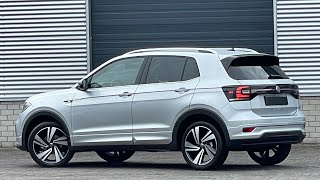 Volkswagen NEW TCross RLine 2023 in 4K Reflex Silver Metal 18 inch Nevada walk around amp Detail [upl. by Yelac]