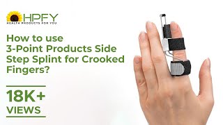 How to use 3Point Products Side Step Splint for Crooked Fingers  Get flat 10 Off  Shop Now [upl. by Marka]