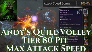 Andariels Visage Spiritborn Quill Volley Build Pit 80 Season 6 [upl. by Lara]