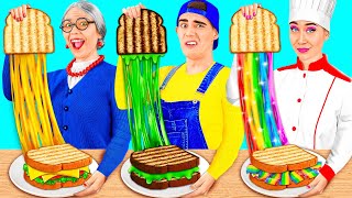 Me vs Grandma Cooking Challenge  Kitchen Gadgets and Parenting Hacks by PaRaRa Challenge [upl. by Enilasor]