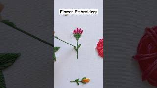 Flower Embroidery diy embroidery embroiderydesign embroiderytutorial embroiderystitches [upl. by Eeniffar400]