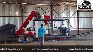 Maize Corn Silage Beet Pulp Tmr DMR COMPACT VACUUM SILAGE BAGGING MACHINE [upl. by Tenay690]