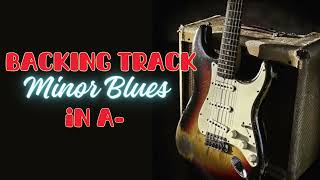 A Minor Blues BACKING TRACK JAM  60 bpm [upl. by Lurette258]