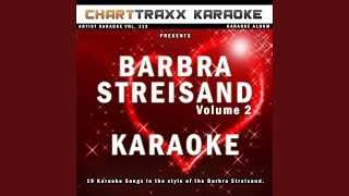 Song Bird Karaoke Version In the Style of Barbra Streisand [upl. by Wanyen]