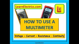 HOW TO USE A MULTIMETER – Measure Voltage Current Resistance and Continuity [upl. by Longawa]