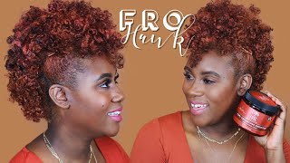 FroHawk on Tapered Short Natural Hair using AS I AM Long amp Luxe Products [upl. by Berl]