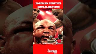 George Foreman Survives Brutal Beating shorts sport boxing [upl. by Flosser]