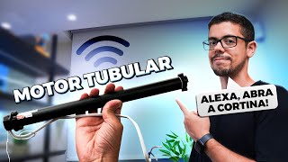 COMO AUTOMATIZAR CORTINA PERSIANA COM ALEXA Motor Zemismart [upl. by Notsniw]